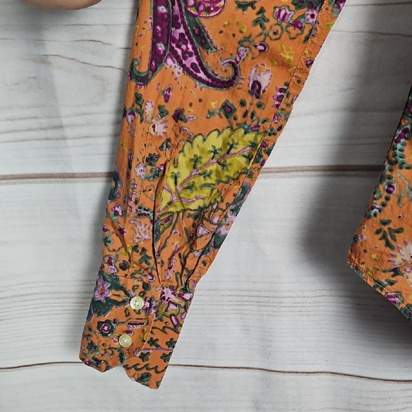 ETRO Multicolor Paisley & Floral Button Down Shirt - Size 40 - Picture 9 of 15